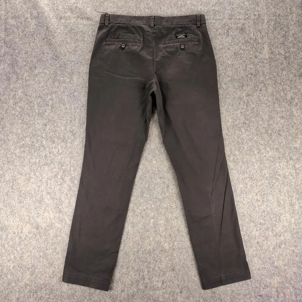 Banana Republic Pants Mens 32x32 Black Aiden Chino Slim Fit Stretch Casual - Picture 2 of 9